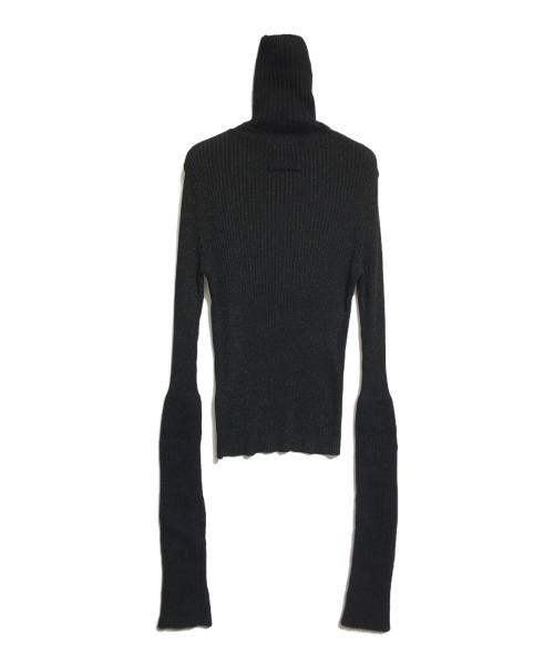 Jean Paul Gaultier homme（ジャンポールゴルチェオム）Jean Paul Gaultier homme (ジャンポールゴルチェオム) ロングスリーブラメニット ブラック サイズ:48の古着・服飾アイテム