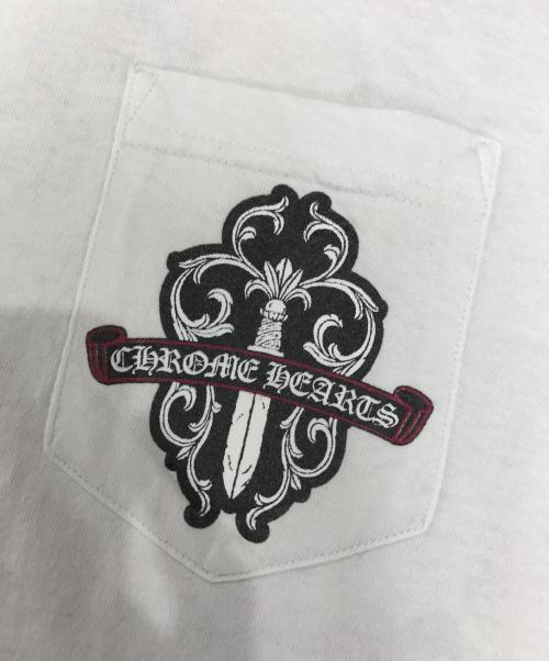 CHROME HEARTS（クロムハーツ）CHROME HEARTS (クロムハーツ) ヴァインダガープリントTシャツ ホワイト サイズ:MEDIUMの古着・服飾アイテム
