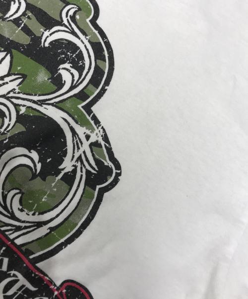 CHROME HEARTS（クロムハーツ）CHROME HEARTS (クロムハーツ) ヴァインダガープリントTシャツ ホワイト サイズ:MEDIUMの古着・服飾アイテム