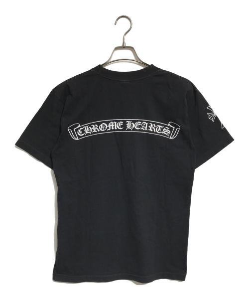 CHROME HEARTS（クロムハーツ）CHROME HEARTS (クロムハーツ) オールドスクロールラベルプリントクルーネック ブラック サイズ:MEDIUMの古着・服飾アイテム