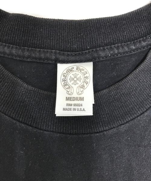 CHROME HEARTS（クロムハーツ）CHROME HEARTS (クロムハーツ) オールドスクロールラベルプリントクルーネック ブラック サイズ:MEDIUMの古着・服飾アイテム