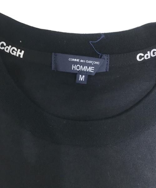 COMME des GARCONS HOMME（コムデギャルソン オム）COMME des GARCONS HOMME (コムデギャルソン オム) パッチワークポケットTシャツ ブラック サイズ:Mの古着・服飾アイテム