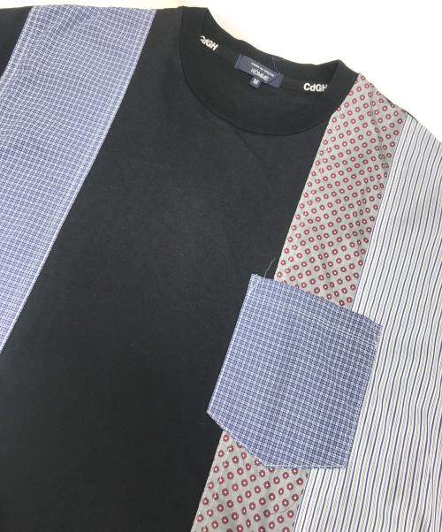 COMME des GARCONS HOMME（コムデギャルソン オム）COMME des GARCONS HOMME (コムデギャルソン オム) パッチワークポケットTシャツ ブラック サイズ:Mの古着・服飾アイテム