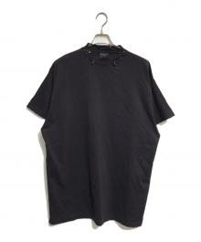 BALENCIAGA（バレンシアガ）の古着「ダメージ加工ピアスTシャツ」｜ブラック