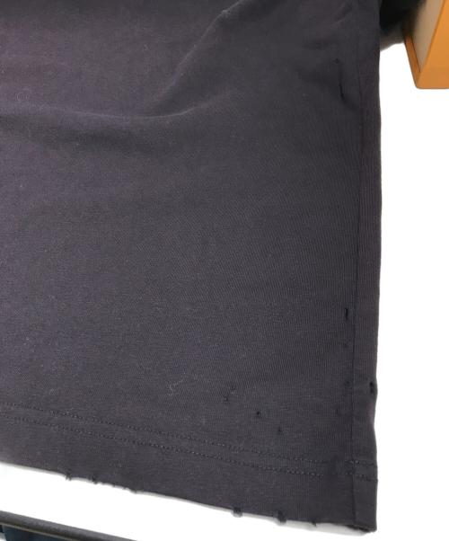 BALENCIAGA（バレンシアガ）BALENCIAGA (バレンシアガ) ダメージ加工ピアスTシャツ ブラック サイズ:Lの古着・服飾アイテム
