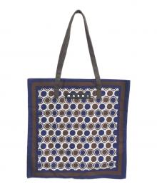 MARNI（マルニ）の古着「バンダナトートバッグ」｜ネイビー
