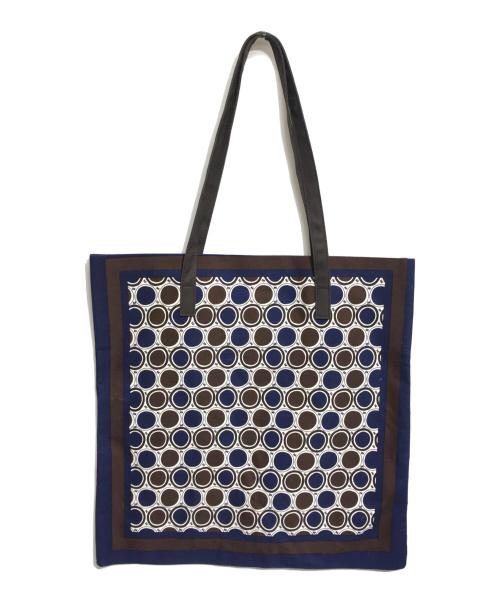 MARNI（マルニ）MARNI (マルニ) バンダナトートバッグ ネイビーの古着・服飾アイテム