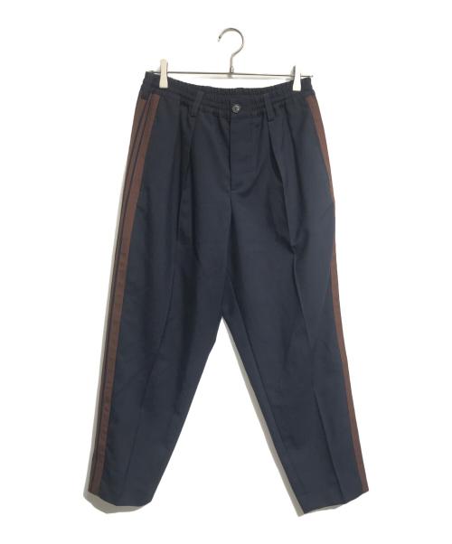MARNI（マルニ）MARNI (マルニ) ウールトロピカルロングパンツ ネイビー サイズ:44の古着・服飾アイテム