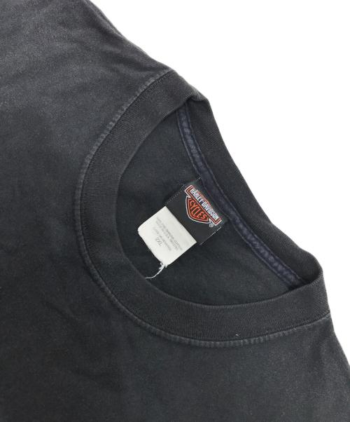 モーターサイクルロングスリーブTシャツ（モーターサイクルロングスリーブTシャツ）モーターサイクルロングスリーブTシャツ (モーターサイクルロングスリーブTシャツ) 00s HARLEY-DAVIDSON(ハーレーダビッドソン) モーターサイクルロングスリーブTシャツ ブラック サイズ:2XLの古着・服飾アイテム