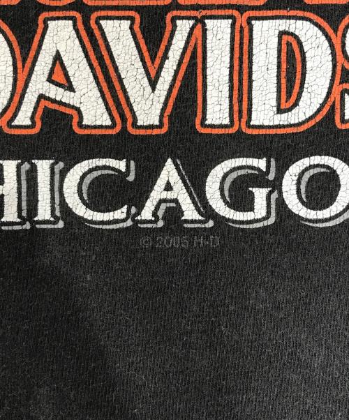 モーターサイクルロングスリーブTシャツ（モーターサイクルロングスリーブTシャツ）モーターサイクルロングスリーブTシャツ (モーターサイクルロングスリーブTシャツ) 00s HARLEY-DAVIDSON(ハーレーダビッドソン) モーターサイクルロングスリーブTシャツ ブラック サイズ:2XLの古着・服飾アイテム