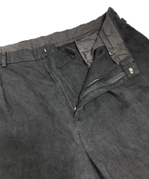 POLO RALPH LAUREN（ポロ・ラルフローレン）POLO RALPH LAUREN (ポロ・ラルフローレン) リネンスラックス ブラック サイズ:38/32の古着・服飾アイテム