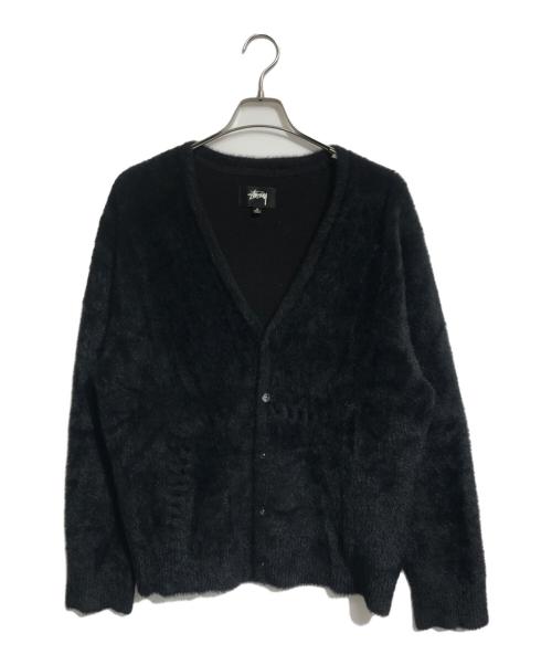 stussy（ステューシー）stussy (ステューシー) シャギーカーディガン ブラック サイズ:Mの古着・服飾アイテム
