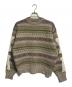 KAPITAL（キャピタル）の古着「7G Wool Fair Isle BONE Crew Sweater」｜ベージュ