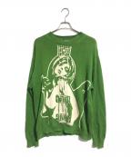 Hysteric Glamourヒステリックグラマー）の古着「ギターガールニット」｜グリーン