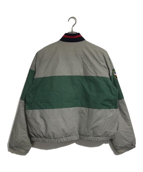 POLO RALPH LAUREN（ポロ・ラルフローレン）POLO RALPH LAUREN (ポロ・ラルフローレン) ハーフジップダウンジャケット ベージュ×グリーン サイズ:Mの古着・服飾アイテム