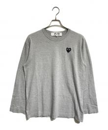 PLAY COMME des GARCONS（プレイコムデギャルソン）の古着「ハートワッペンL/Sカットソー」｜ブラック