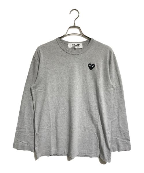 PLAY COMME des GARCONS（プレイコムデギャルソン）PLAY COMME des GARCONS (プレイコムデギャルソン) ハートワッペンL/Sカットソー ブラック サイズ:XXLの古着・服飾アイテム