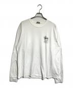 stussyステューシー）の古着「ロングスリーブTシャツ」｜ホワイト