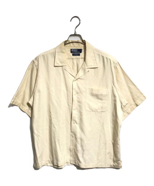 POLO RALPH LAUREN（ポロ・ラルフローレン）POLO RALPH LAUREN (ポロ・ラルフローレン) オープンカラー半袖シャツ アイボリー サイズ:Lの古着・服飾アイテム