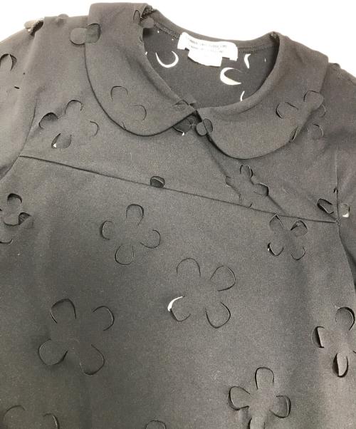 COMME des GARCONS COMME des GARCONS（コムデギャルソン コムデギャルソン）COMME des GARCONS COMME des GARCONS (コムデギャルソン コムデギャルソン) パンチング丸襟ブラウス ブラック サイズ:Sの古着・服飾アイテム
