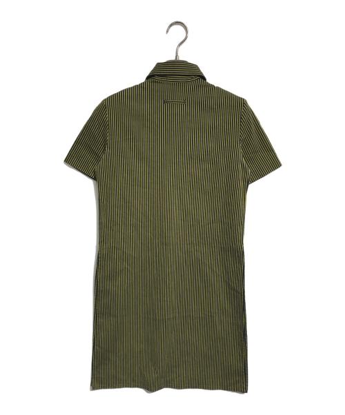Jean Paul GAULTIER CLASSIQUE（ジャンポールゴルチエクラシック）Jean Paul GAULTIER CLASSIQUE (ジャンポールゴルチエクラシック) 金釦ストライプワンピース イエロー サイズ:40の古着・服飾アイテム