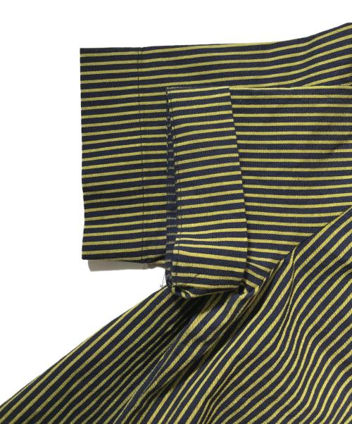 Jean Paul GAULTIER CLASSIQUE（ジャンポールゴルチエクラシック）Jean Paul GAULTIER CLASSIQUE (ジャンポールゴルチエクラシック) 金釦ストライプワンピース イエロー サイズ:40の古着・服飾アイテム