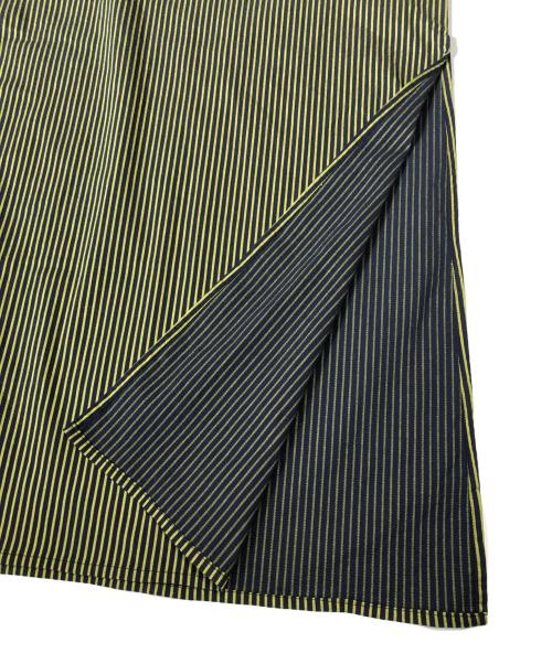 Jean Paul GAULTIER CLASSIQUE（ジャンポールゴルチエクラシック）Jean Paul GAULTIER CLASSIQUE (ジャンポールゴルチエクラシック) 金釦ストライプワンピース イエロー サイズ:40の古着・服飾アイテム