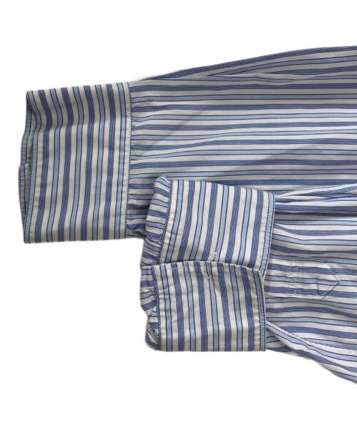 COMME des GARCONS SHIRT（コムデギャルソンシャツ）COMME des GARCONS SHIRT (コムデギャルソンシャツ) デカボタンストライプシャツ ブルー サイズ:Sの古着・服飾アイテム