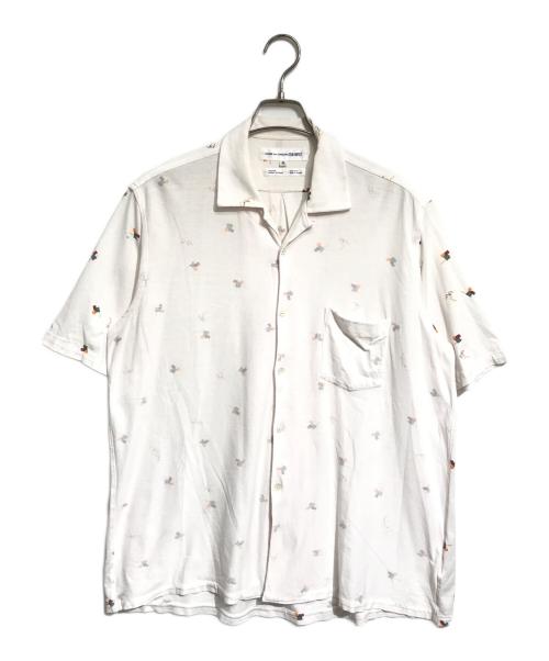 COMME des GARCONS SHIRT（コムデギャルソンシャツ）COMME des GARCONS SHIRT (コムデギャルソンシャツ) インサイドアウト開襟シャツ ホワイト サイズ:Mの古着・服飾アイテム