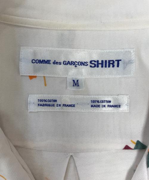 COMME des GARCONS SHIRT（コムデギャルソンシャツ）COMME des GARCONS SHIRT (コムデギャルソンシャツ) インサイドアウト開襟シャツ ホワイト サイズ:Mの古着・服飾アイテム