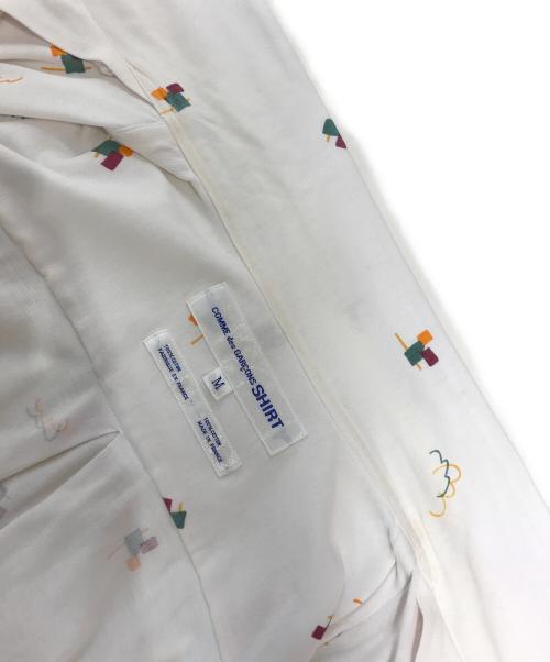 COMME des GARCONS SHIRT（コムデギャルソンシャツ）COMME des GARCONS SHIRT (コムデギャルソンシャツ) インサイドアウト開襟シャツ ホワイト サイズ:Mの古着・服飾アイテム