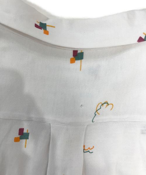 COMME des GARCONS SHIRT（コムデギャルソンシャツ）COMME des GARCONS SHIRT (コムデギャルソンシャツ) インサイドアウト開襟シャツ ホワイト サイズ:Mの古着・服飾アイテム