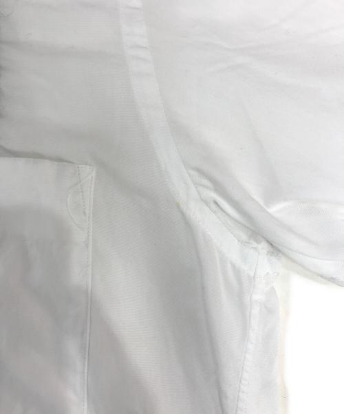 COMME des GARCONS HOMME（コムデギャルソン オム）COMME des GARCONS HOMME (コムデギャルソン オム) 縮絨チェック切替シャツ ホワイト サイズ:SSの古着・服飾アイテム