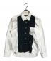 COMME des GARCONS HOMME（コムデギャルソン オム）の古着「縮絨チェック切替シャツ」｜ホワイト