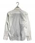 COMME des GARCONS HOMME (コムデギャルソン オム) 縮絨チェック切替シャツ ホワイト サイズ:SS：18000円
