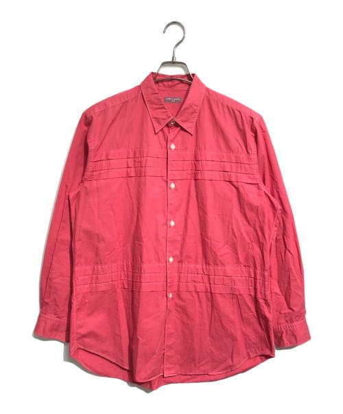 COMME des GARCONS HOMME（コムデギャルソン オム）COMME des GARCONS HOMME (コムデギャルソン オム) ピンタックシャツ レッド サイズ:表記なしの古着・服飾アイテム