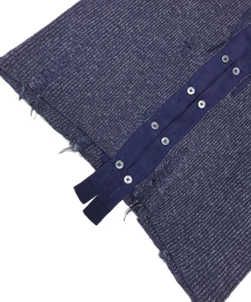 Acne studios（アクネ ストゥディオズ）Acne studios (アクネ ストゥディオズ) ダメージ加工ラメニット グレー サイズ:Sの古着・服飾アイテム