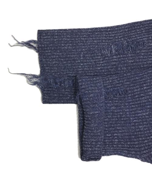Acne studios（アクネ ストゥディオズ）Acne studios (アクネ ストゥディオズ) ダメージ加工ラメニット グレー サイズ:Sの古着・服飾アイテム
