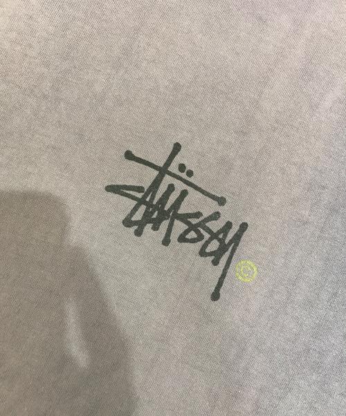 stussy（ステューシー）stussy (ステューシー) ロゴプリントTシャツ グレー サイズ:XLの古着・服飾アイテム