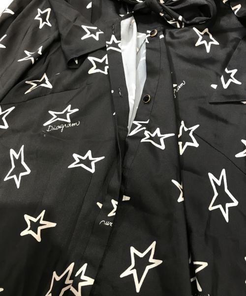 Diagram（ダイアグラム）Diagram (ダイアグラム) スタープリントワンピース ブラック サイズ:36 未使用品の古着・服飾アイテム