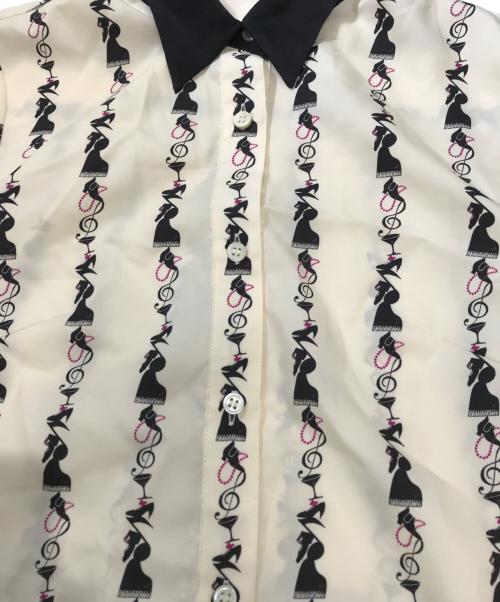 GRACE CLASS（グレースクラス）GRACE CLASS (グレースクラス) ノクターンモチーフシャツワンピース ホワイト サイズ:36の古着・服飾アイテム