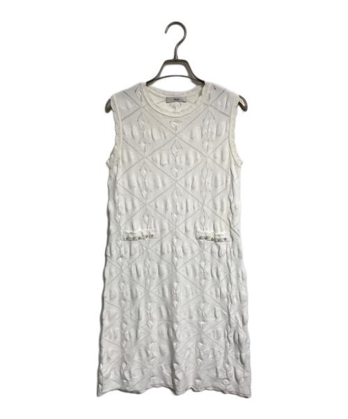 Rene（ルネ）Rene (ルネ) ノースリーブワンピース ホワイト サイズ:34の古着・服飾アイテム