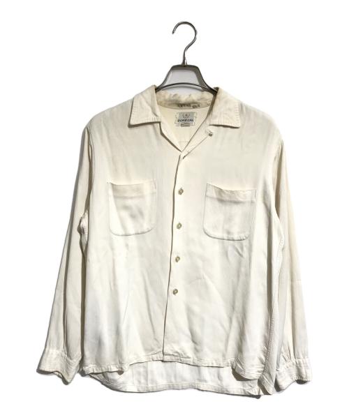 Done gal（ドニゴール）Done gal (ドニゴール) レーヨンピケシャツ ベージュ サイズ:34の古着・服飾アイテム