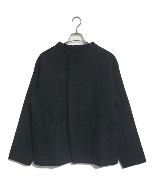 MITTAN（ミッタン）MITTAN (ミッタン) 中わた刺し子織ジャケット ブラック サイズ:3の古着・服飾アイテム