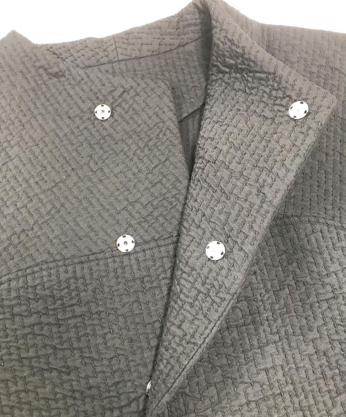 MITTAN（ミッタン）MITTAN (ミッタン) 中わた刺し子織ジャケット ブラック サイズ:3の古着・服飾アイテム