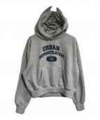 FEEELS FAMOUS×urban Sophisticationフィールズ・フェイマス×アーバンソフィスティケーション）の古着「Devil CollegueHoodie」｜グレー