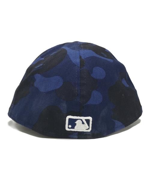 New Era（ニューエラ）New Era (ニューエラ) A BATHING APE (アベイシングエイプ) カモフラキャップ ネイビー サイズ:8の古着・服飾アイテム