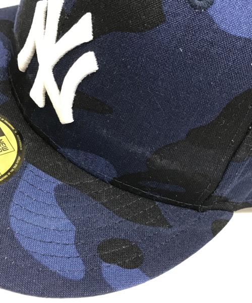 New Era（ニューエラ）New Era (ニューエラ) A BATHING APE (アベイシングエイプ) カモフラキャップ ネイビー サイズ:8の古着・服飾アイテム