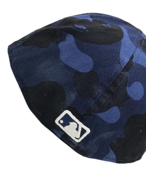 New Era（ニューエラ）New Era (ニューエラ) A BATHING APE (アベイシングエイプ) カモフラキャップ ネイビー サイズ:8の古着・服飾アイテム