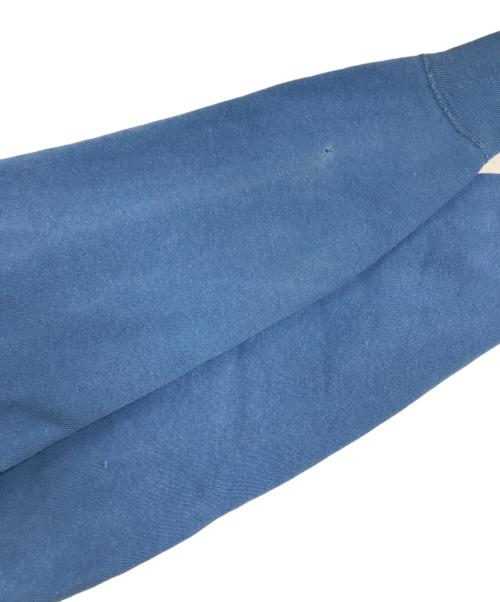 VINTAGE（ヴィンテージ）VINTAGE (ヴィンテージ) 前Vフロッキープリントスウェット スカイブルー サイズ:表記なしの古着・服飾アイテム